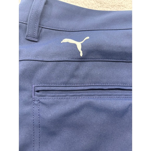 Puma Mens Performance Golf Pants Navy Blue Flat Front Straight Leg Size 36x30 - Picture 4 of 4